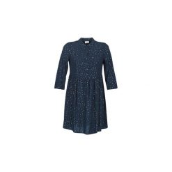 Sukienki krótkie Vila VIGIULIA. Niebieskie sukienki damskie Vila, bez wzorów, bez kołnierzyka, z krótkim rękawem, krótkie, mini. Za 249,00 zł.