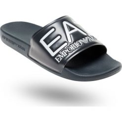 KLAPKI EA7 EMPORIO ARMANI. Niebieskie kapcie męskie z syntetyku. Za 199,00 zł.