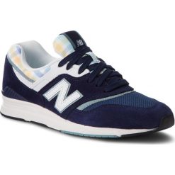 Sneakersy NEW BALANCE - WL697TRB Granatowy. Niebieskie półbuty damskie New Balance, na co dzień, bez wzorów, ze skóry, bez obcasa, na płaskiej podeszwie, bez zapięcia. W wyprzedaży za 299,00 zł.