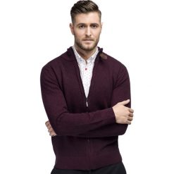 Sweter IVO SWAR000226. Czerwone swetry męskie Giacomo Conti, na zimę, m, bez wzorów, z bawełny, bez kołnierzyka, bez kaptura. Za 199,00 zł.