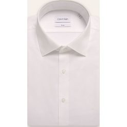 Calvin Klein - Koszula. Białe koszule męskie Calvin Klein, bez wzorów, z bawełny, eleganckie, z klasycznym kołnierzykiem, z długim rękawem. Za 299,90 zł.