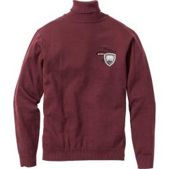 Golfy męskie: Sweter z golfem Regular Fit bonprix czerwony klonowy