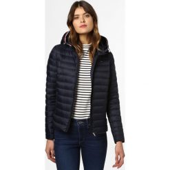 Tommy Hilfiger - Damska kurtka puchowa, niebieski. Niebieskie kurtki damskie TOMMY HILFIGER, l, bez wzorów, z puchu, bez kaptura. Za 899,95 zł.