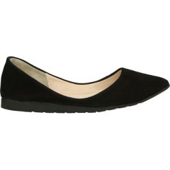 Baleriny - 01-T BLACK-S. Czarne baleriny damskie zamszowe marki Venezia. Za 199,00 zł.