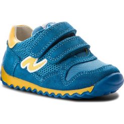 Sneakersy NATURINO - 0012012466.01.9102 M Sky-Giallo. Niebieskie trampki chłopięce Naturino, bez wzorów, ze skóry, na rzepy. W wyprzedaży za 229,00 zł.