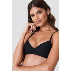 Biustonosze: Calvin Klein Biustonosz Seam Logo Triangle – Black