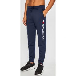 Tommy Sport - Spodnie. Szare spodnie męskie Tommy Sport, na co dzień, s, z nadrukiem, z elastanu, sportowe. Za 339,90 zł.