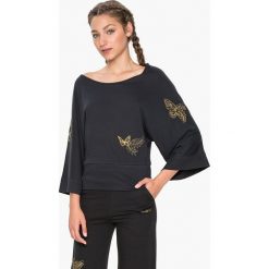 Topy sportowe damskie: Koszulka „Kimono Exorbidance” w kolorze czarnym