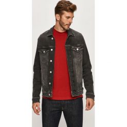 Tommy Jeans - Kurtka jeansowa. Szare płaszcze męskie Tommy Jeans, s, bez wzorów, z elastanu, krótkie, bez kaptura. Za 539,90 zł.