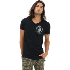 T-shirty męskie z nadrukiem: T-shirt w kolorze czarnym