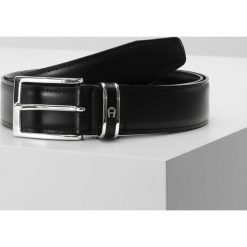 Aigner METALLBÜGEL Pasek black. Czarne paski męskie Aigner, w paski, z materiału. Za 499,00 zł.