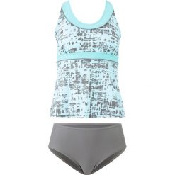 Tankini (2 części) bonprix jasnoszaro-jasny miętowy. Szare stroje kąpielowe damskie bonprix, bez wzorów. Za 109,99 zł.