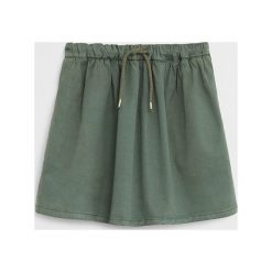 Mango Kids - Spódnica dziecięca Anni 86-104 cm. Żółte spódniczki dziewczęce Mango Kids, bez wzorów, z elastanu, midi, rozkloszowane. Za 69,90 zł.