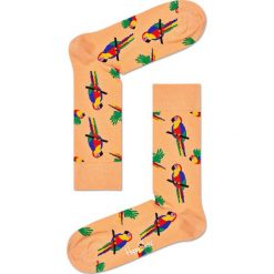 Happy Socks - Skarpetki Parrot. Żółte skarpetki damskie marki Happy Socks, z elastanu. Za 39,90 zł.