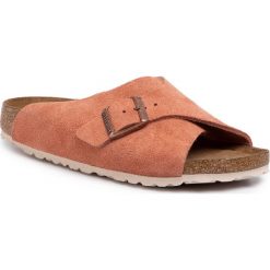 Klapki BIRKENSTOCK - Arosa 1015882 Earth Red. Pomarańczowe klapki damskie Birkenstock, bez wzorów, ze skóry, bez obcasa. Za 349,00 zł.