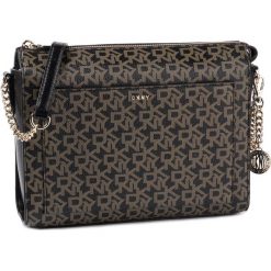 Torebka DKNY - Bryant Med Bx Crsbody R74EJ005 Ebony/Blk. Czarne listonoszki damskie DKNY, bez wzorów, ze skóry, klasyczne, bez dodatków. Za 889,00 zł.