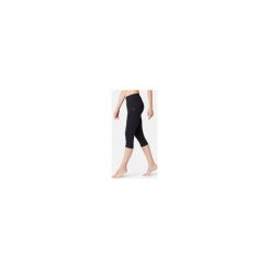 Rybaczki Gym & Pilates 500 damskie. Czarne rybaczki damskie DOMYOS, s, bez wzorów, z elastanu. Za 34,99 zł.