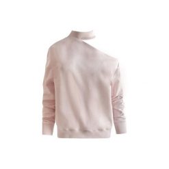 Bluza z chokerem. Różowe bluzy damskie marki Elevenstory, m, bez wzorów, z bawełny, bez rękawów, bez kaptura. Za 190,00 zł.