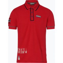 Napapijri - Męska koszulka polo, czerwony. Czerwone koszulki męskie Napapijri, m, z haftami, bez rękawów. Za 179,95 zł.