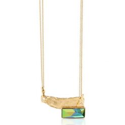 PROMOCJA Naszyjnik - srebro 925, Swarovski. Białe naszyjniki damskie marki W.KRUK, srebrne. W wyprzedaży za 349,00 zł.