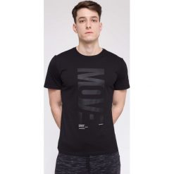 T-shirty męskie z nadrukiem: T-shirt męski TSM218 – głęboka czerń