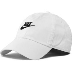 Czapka z daszkiem NIKE - 913011 100 Biały. Białe czapki damskie Nike, bez wzorów, z bawełny. Za 89,00 zł.