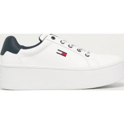 Tommy Jeans - Buty skórzane. Białe buty sportowe damskie Tommy Jeans, z jeansu. Za 449,90 zł.