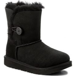 Buty UGG - K Bailey Button II 1017400K K/Blk. Czarne śniegowce dziewczęce Ugg, bez zapięcia. Za 729,00 zł.