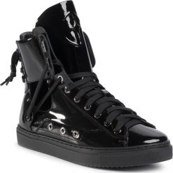 Sneakersy EVA MINGE - EM-08-07-000694 301. Czarne półbuty damskie Eva Minge, ze skóry. Za 519,00 zł.