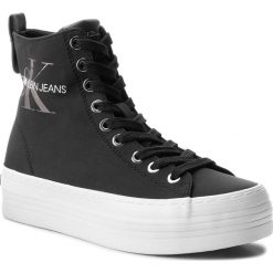 Sneakersy CALVIN KLEIN JEANS - Zazah RE9794 Black. Czarne półbuty damskie marki Calvin Klein Jeans, z jeansu. W wyprzedaży za 299,00 zł.