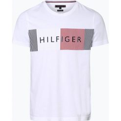 Tommy Hilfiger - T-shirt męski, biały. Białe t-shirty męskie TOMMY HILFIGER, m, bez wzorów, bez kołnierzyka. Za 179,95 zł.
