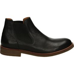 Botki męskie - 6555F LEA BLA. Czarne botki męskie Venezia, ze skóry. Za 269,00 zł.