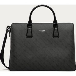 Guess Jeans - Torba. Czarne torby męskie skórzane Guess Jeans, z aplikacjami, z poliesteru. Za 659,90 zł.
