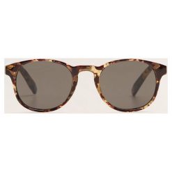 Mango Man - Okulary Chicago. Pomarańczowe okulary przeciwsłoneczne męskie marki Mango Man, z materiału, owalne. Za 119,90 zł.