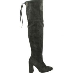 Kozaki - 2623 CAM GR21. Czarne buty zimowe damskie Venezia, z materiału. Za 249,00 zł.