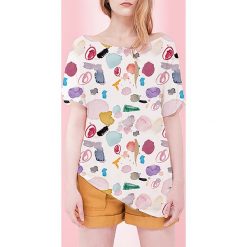 T-shirt TERAZZO. T-shirty damskie MINEFY Ewa Zwolinska, bez wzorów, bez kołnierzyka. Za 240,00 zł.