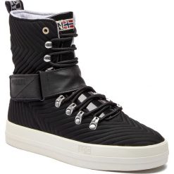Sneakersy NAPAPIJRI - Dahila 17747971 Black N00. Czarne półbuty damskie skórzane Napapijri, na co dzień, bez wzorów, bez obcasa, na płaskiej podeszwie, bez zapięcia. W wyprzedaży za 309,00 zł.
