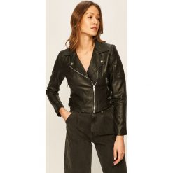 Tally Weijl - Ramoneska. Czarne kurtki damskie TALLY WEIJL, s, bez wzorów, z poliesteru, krótkie, bez kaptura. Za 149,90 zł.