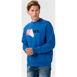 Diesel S-Samy Bluza Niebieski. Niebieskie bluzy męskie Diesel, s, bez wzorów, z bawełny, bez kołnierzyka, bez rękawów, bez kaptura. Za 473,95 zł.