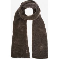 GAS Lyno Szalik Brązowy Szary. Szare szaliki damskie Gas, bez wzorów, z wiskozy. Za 231,95 zł.
