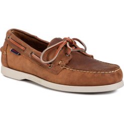 Mokasyny SEBAGO - Docksides Portland Crazy H 70015H0 Brown Tan 912. Pomarańczowe mokasyny męskie Sebago, ze skóry, eleganckie. Za 649,00 zł.