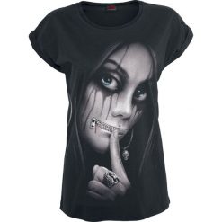 Spiral Zipped Koszulka damska czarny. Czarne t-shirty damskie Spiral, l. Za 74,90 zł.