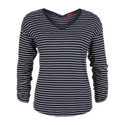 S.Oliver T-Shirt Damski 38 Ciemnoniebieski. Szare koszulki damskie S.Oliver, s, bez wzorów, bez kołnierzyka. W wyprzedaży za 89,00 zł.