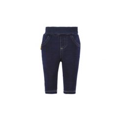 STEIFF Girls Spodnie Jeggings dark blue denim. Niebieskie spodnie chłopięce marki Steiff, z bawełny. Za 119,00 zł.