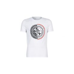 T-shirty z krótkim rękawem Guess CN SS MESH STAMP TEE. Białe t-shirty męskie Guess, s, z aplikacjami, z meshu, bez kołnierzyka, krótkie. Za 159,00 zł.