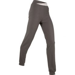 Spodnie sportowe, długie, Level 1 bonprix szary-matowy srebrny. Szare spodnie damskie do fitnessu marki bonprix. Za 34,99 zł.
