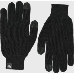 Adidas Performance - Rękawiczki. Czarne rękawiczki damskie marki adidas Performance, z dzianiny. W wyprzedaży za 89,90 zł.