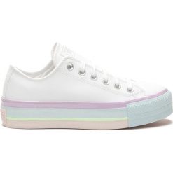 Converse Chuck Taylor All Star Lift Rainbow Tenisówki Biały. Białe trampki i tenisówki damskie Converse, bez wzorów, z materiału, bez zapięcia. Za 412,95 zł.