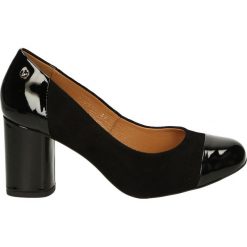 Czółenka - C053 C-V NERO. Czarne buty ślubne damskie Venezia, ze skóry. Za 169,00 zł.