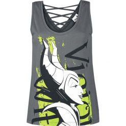 Śpiąca królewna Malefiz - Vicious Witch Top damski ciemnoszary. Szare topy damskie Śpiąca królewna, xl, z nadrukiem, klasyczne, bez kołnierzyka, bez rękawów. Za 99,90 zł.